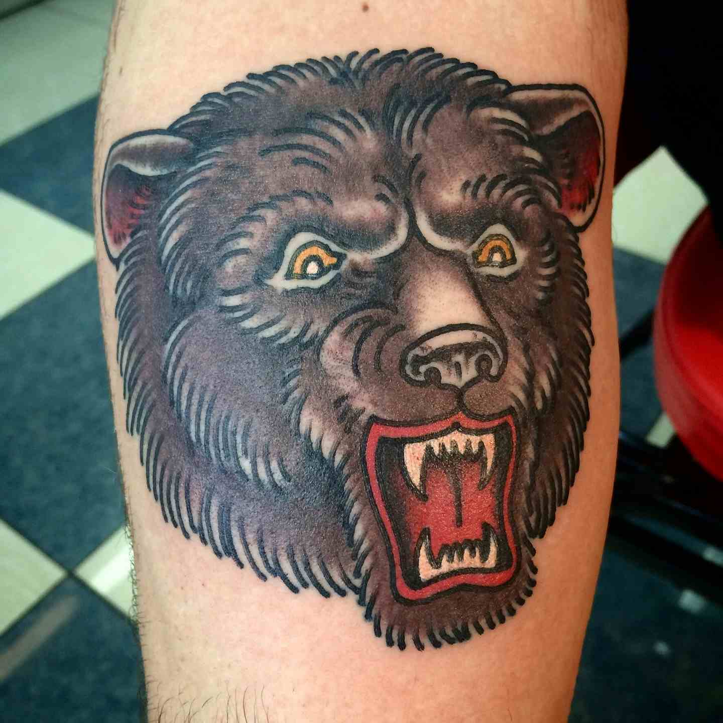 Grizzly bear tattoo