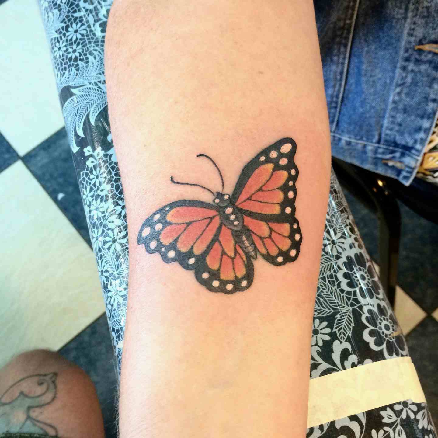 Monarch butterfly tattoo