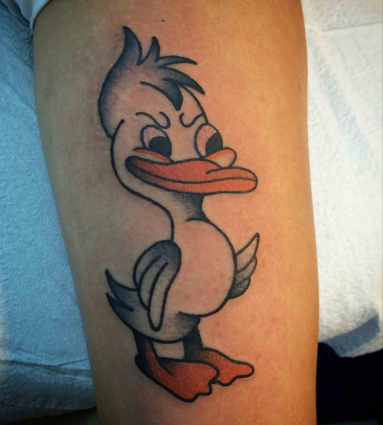 Who me duck tattoo