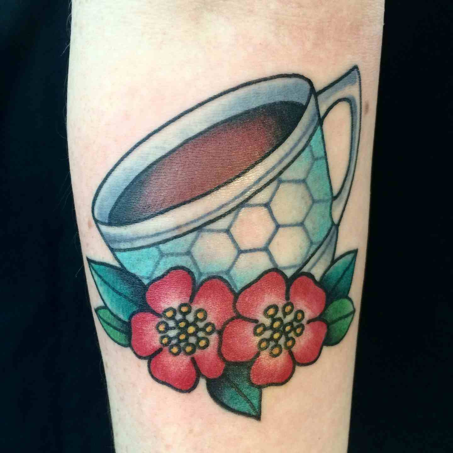 Cup of coffee tattoo