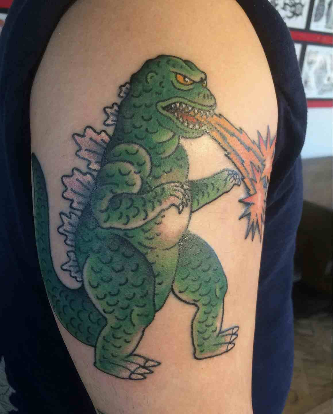 Godzilla tattoo