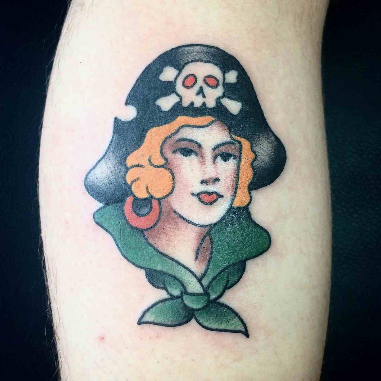 Pirate girl tattoo