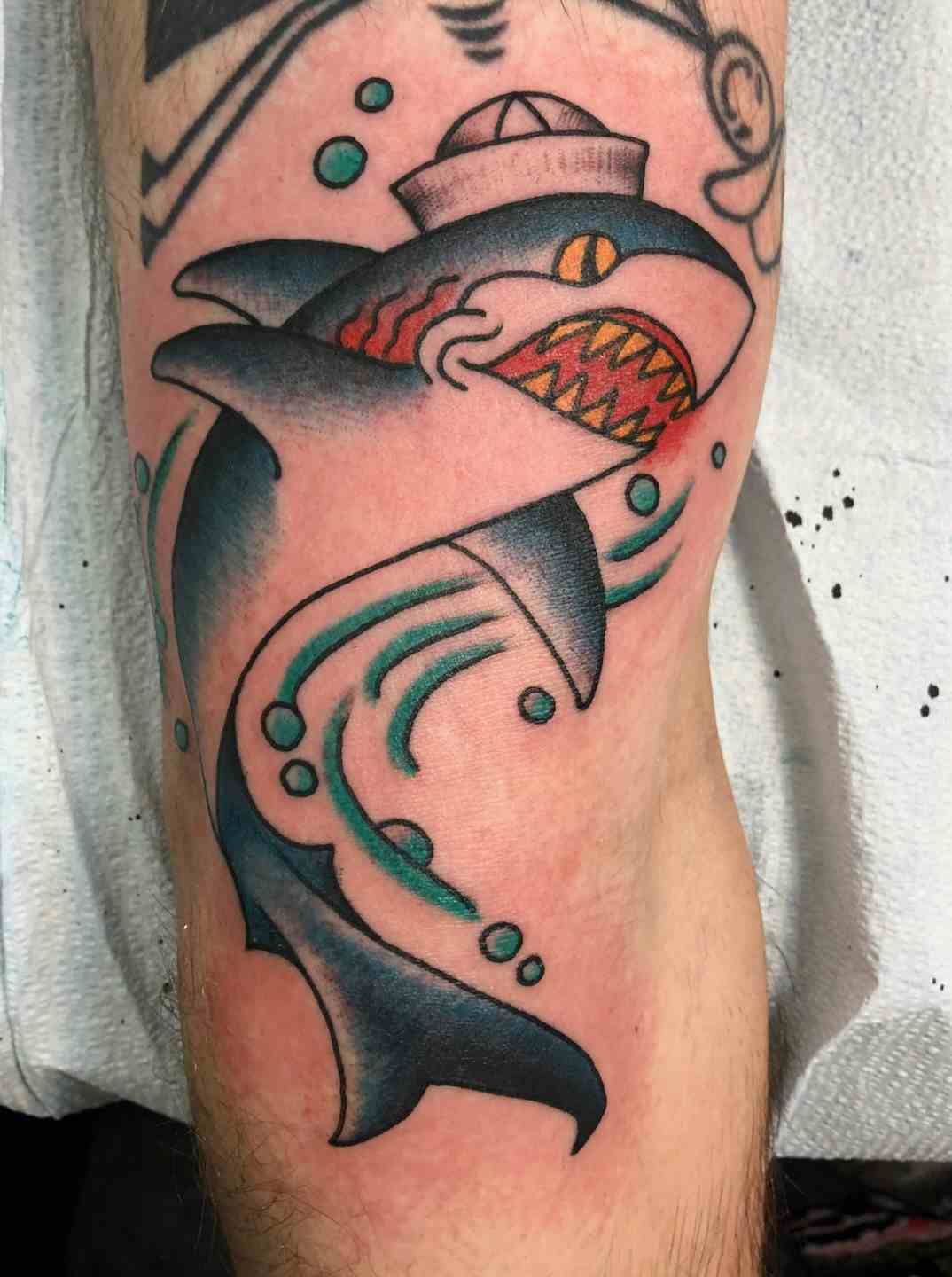 Sailor shark tattoo