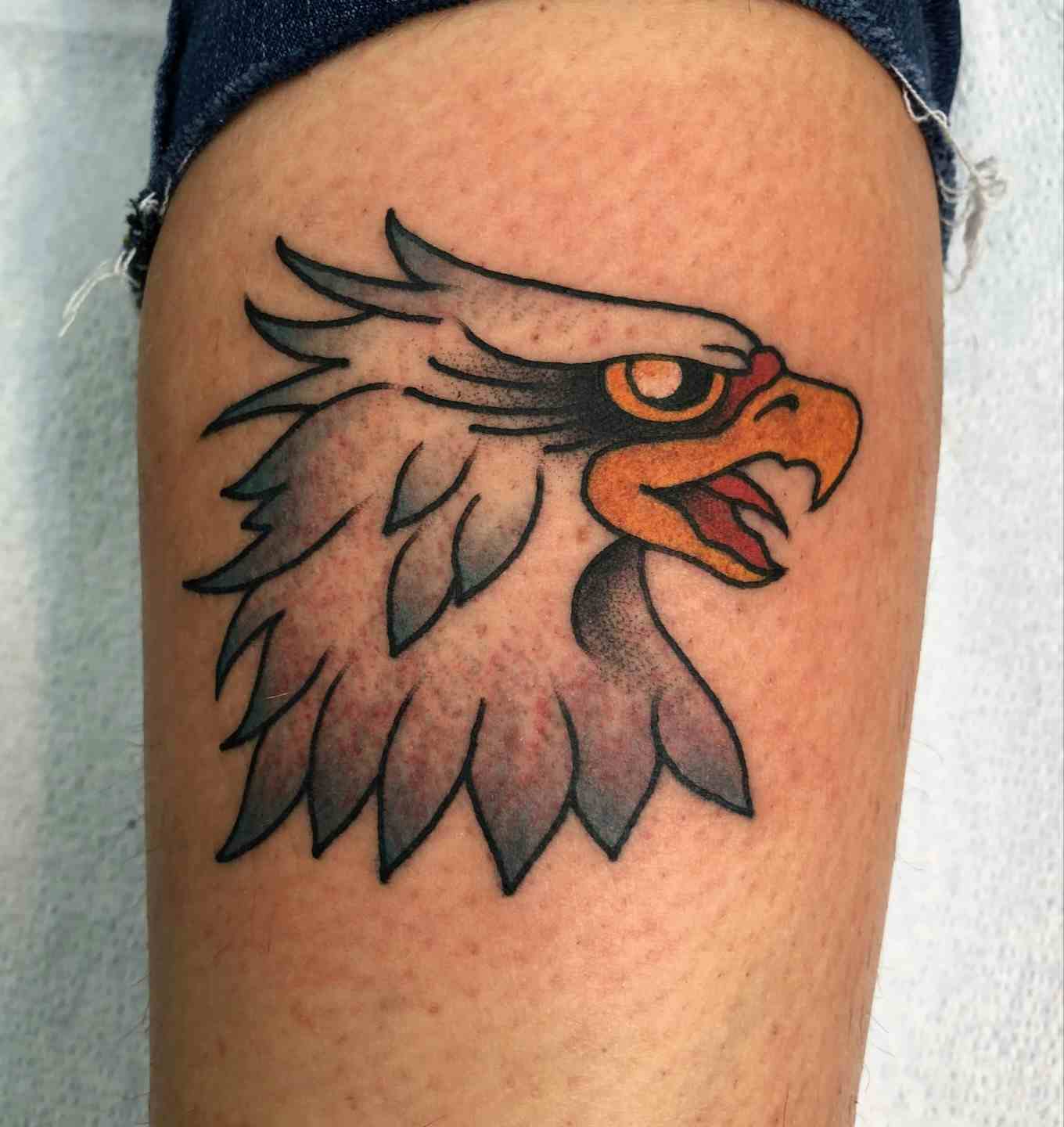 Eagle head tattoo