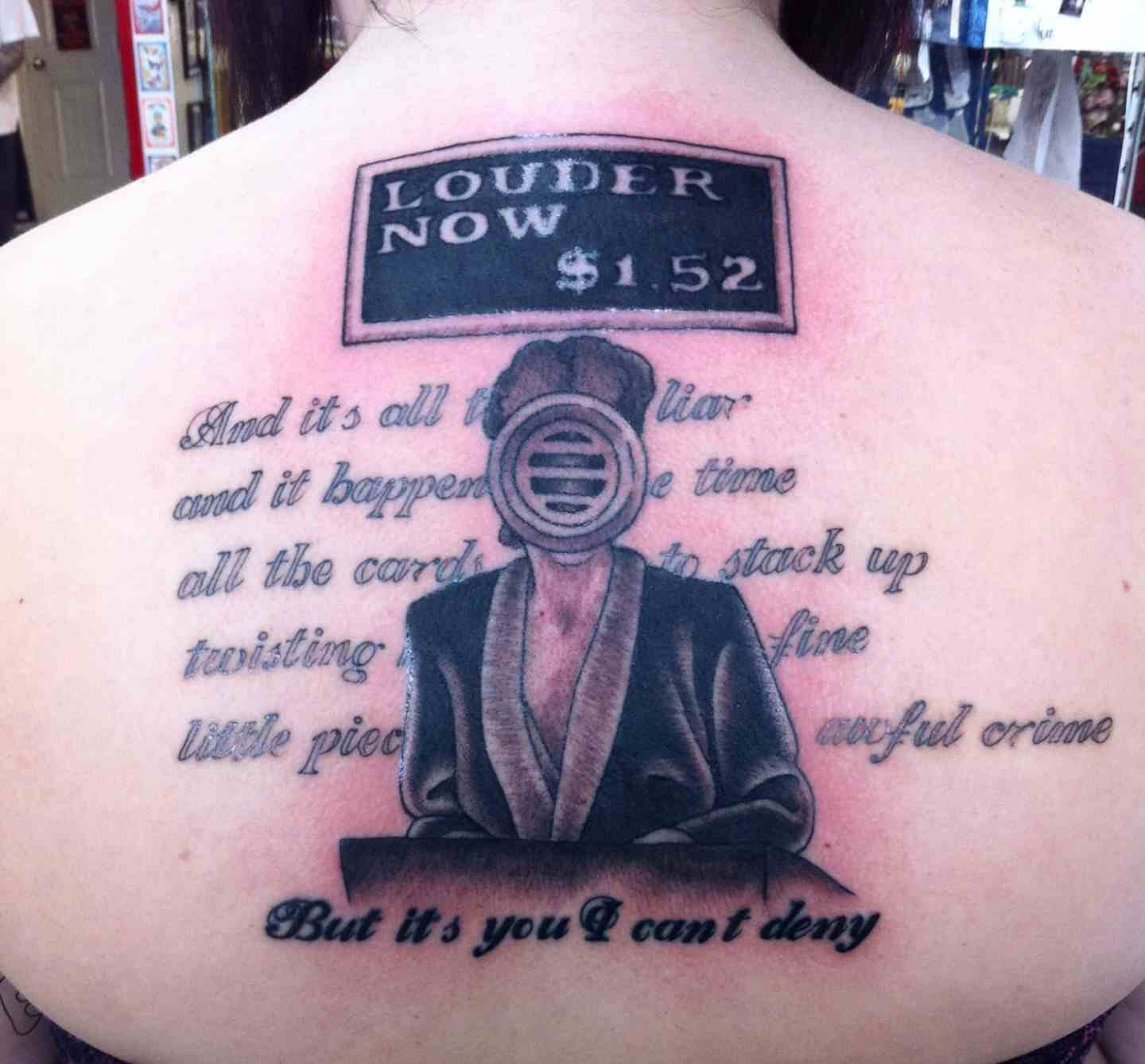 louder now tattoo