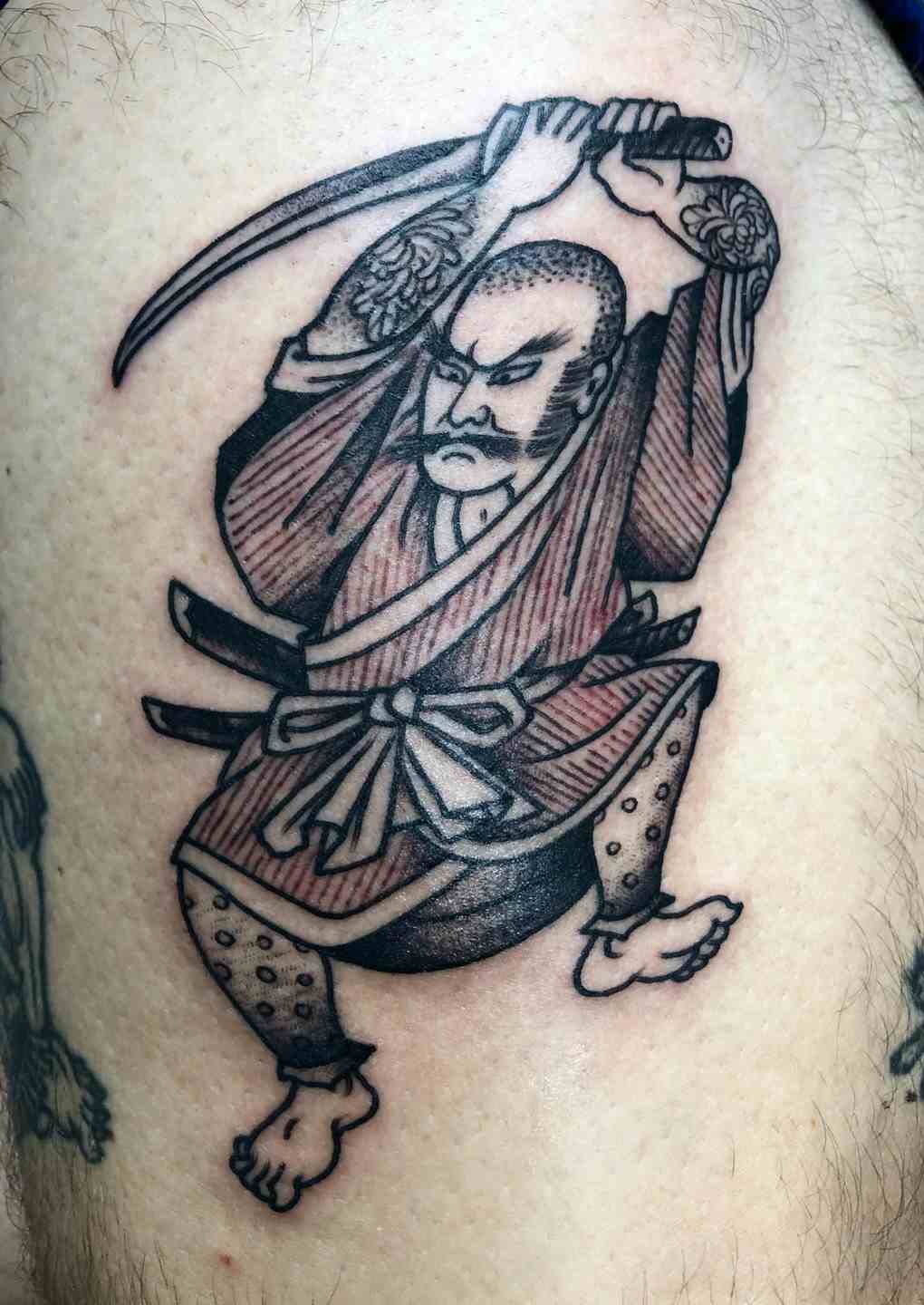 Japanese ronin samurai Warrior tattoo