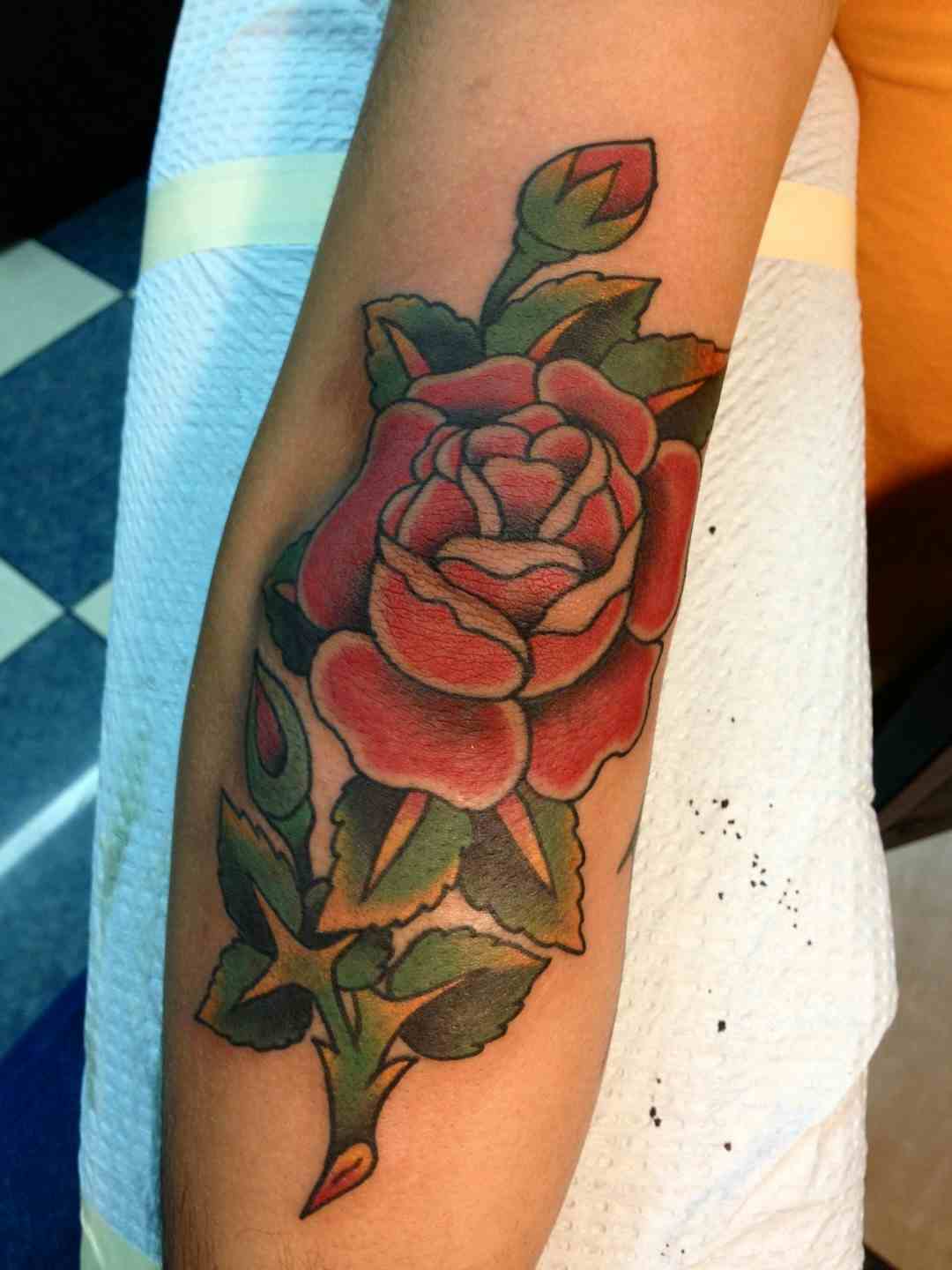 Rosebud tattoo