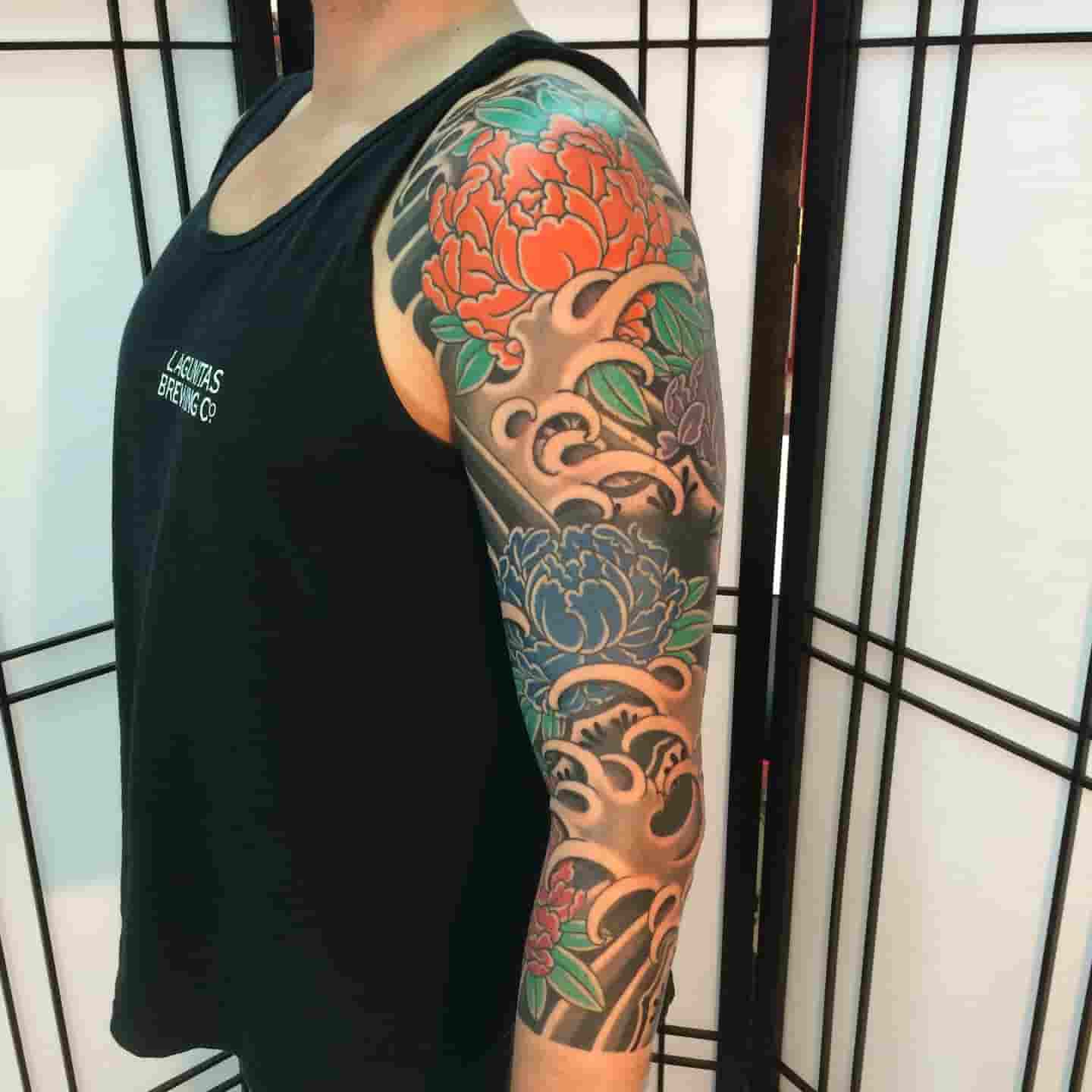 Peony water tattoo