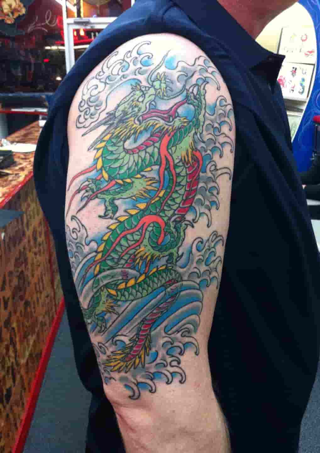 Japanese dragon tattoo