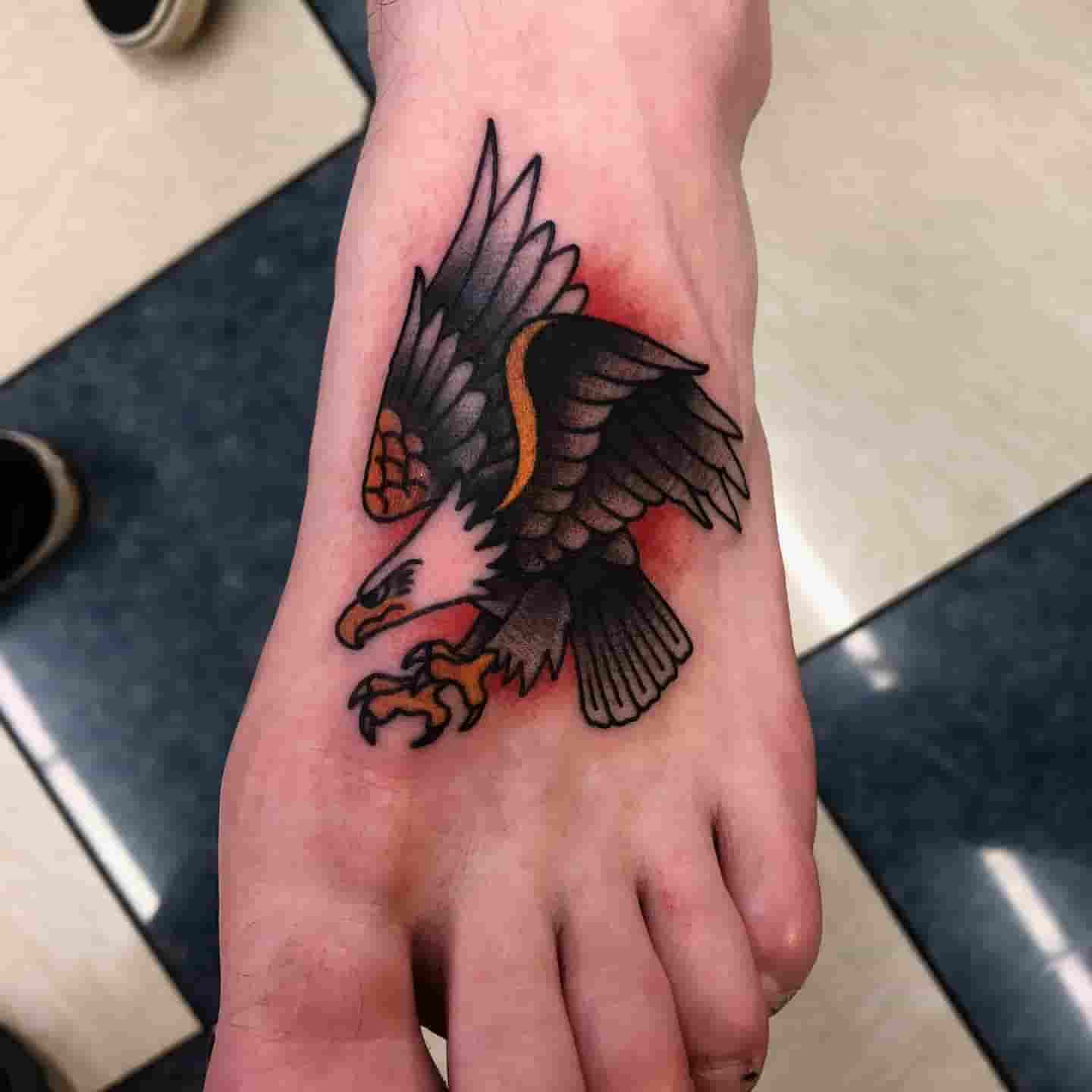Eagle foot tattoo