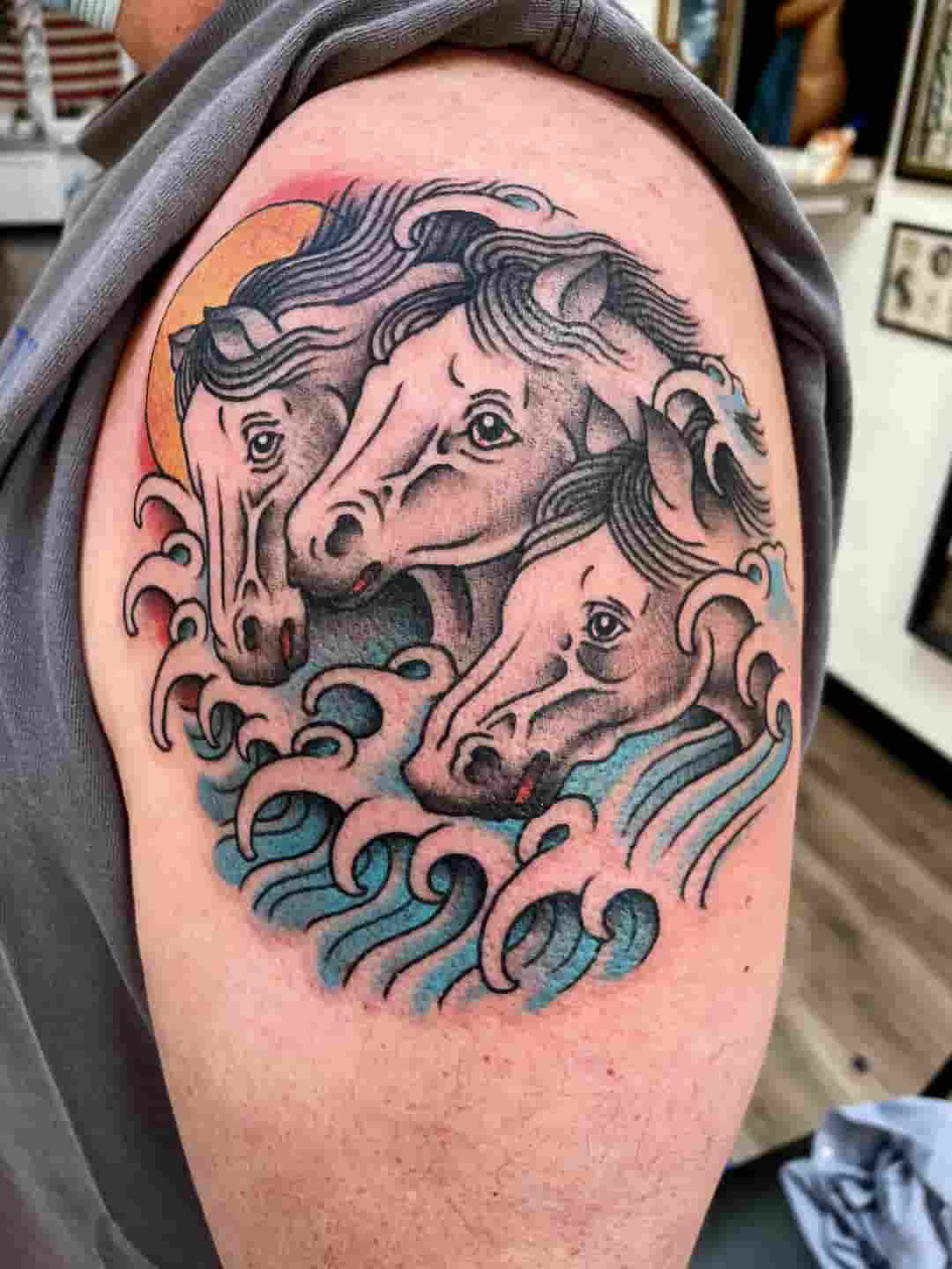 Pharaoh's horses tattoo