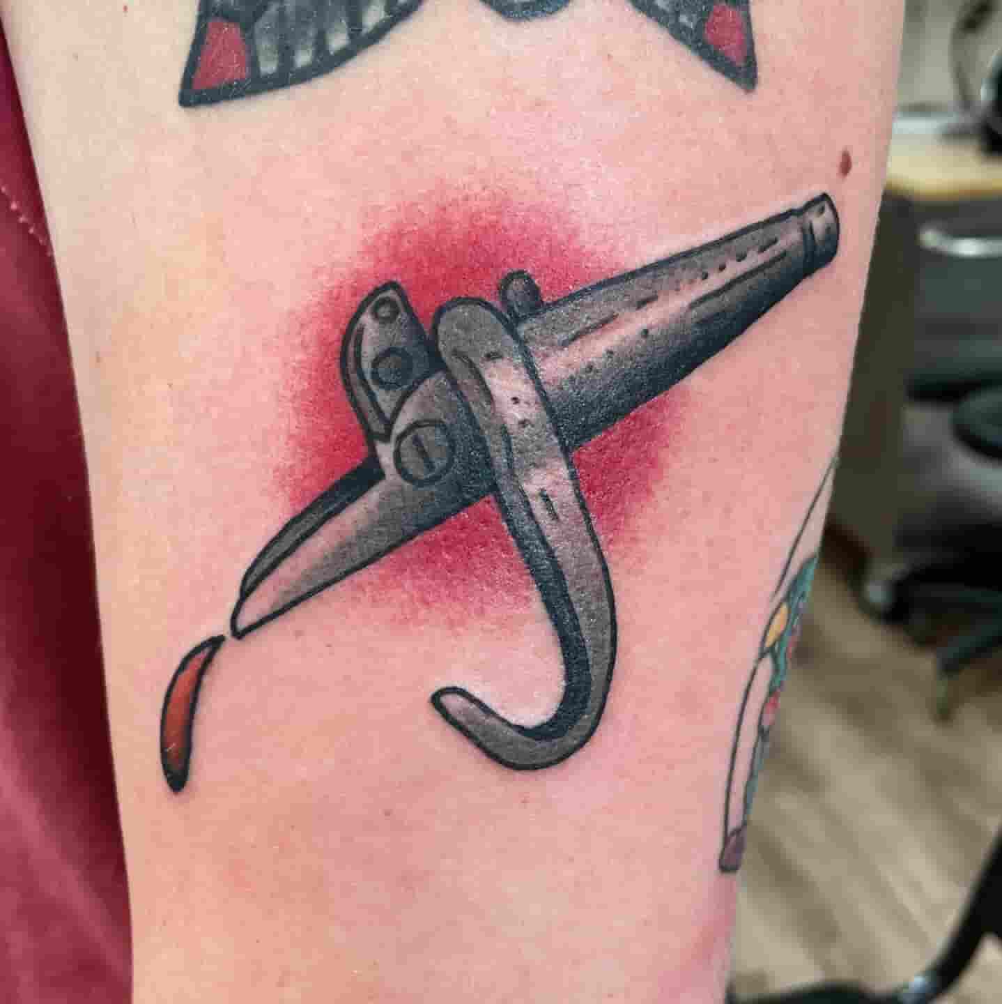Maple syrup tree tap tattoo