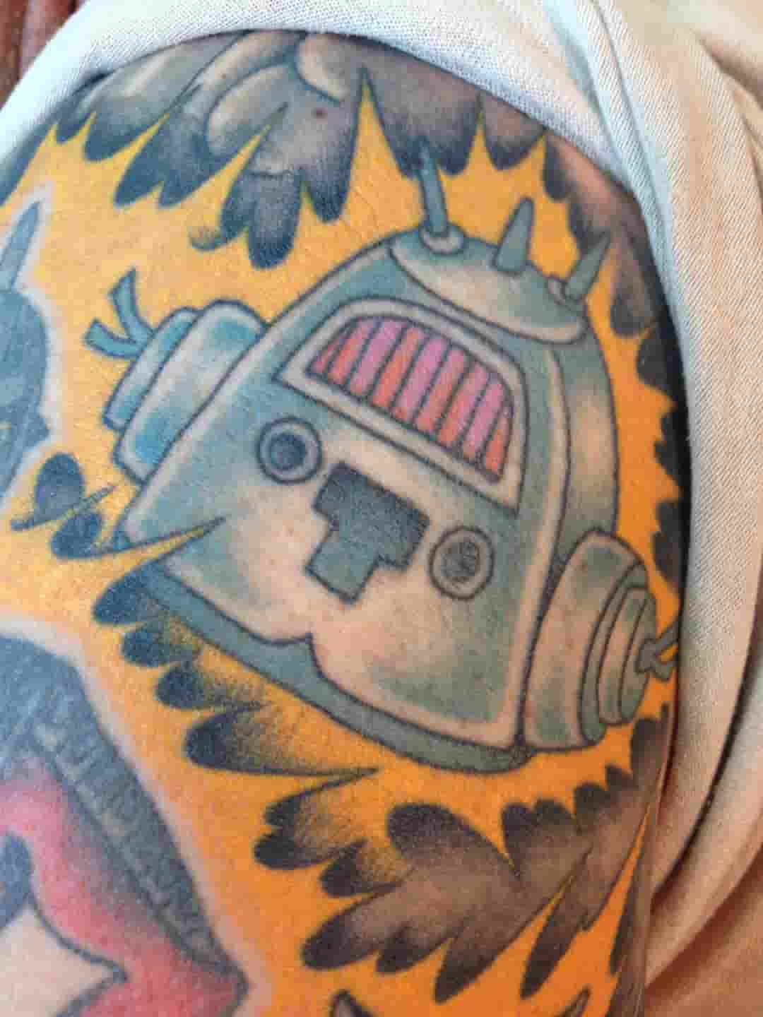 Japanese robot tattoo