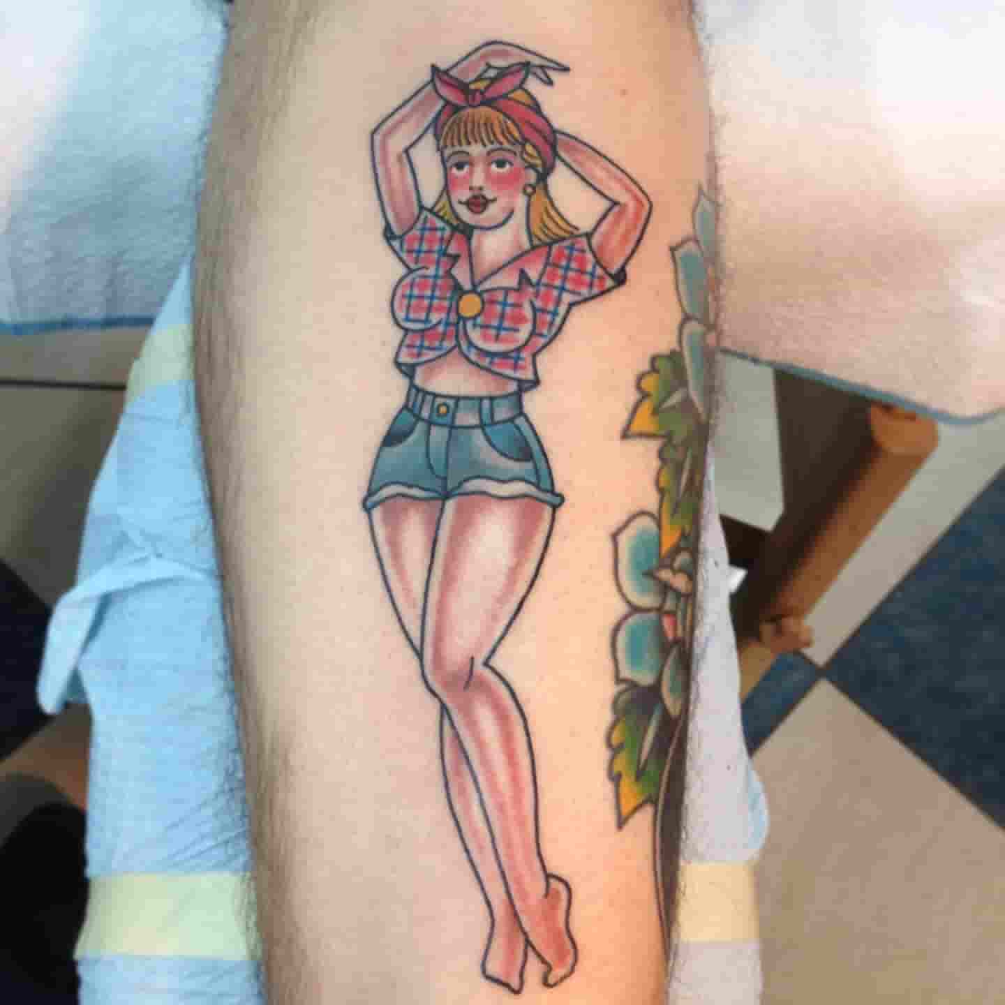 Trailer park pinup tattoo