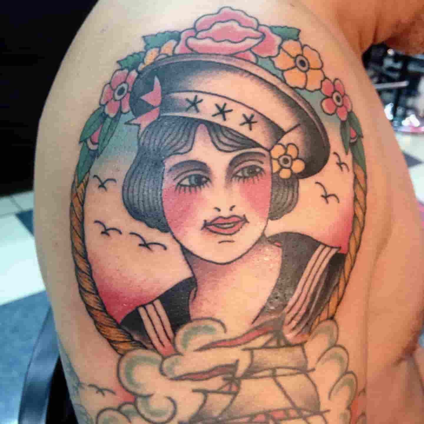 Sailor girl tattoo