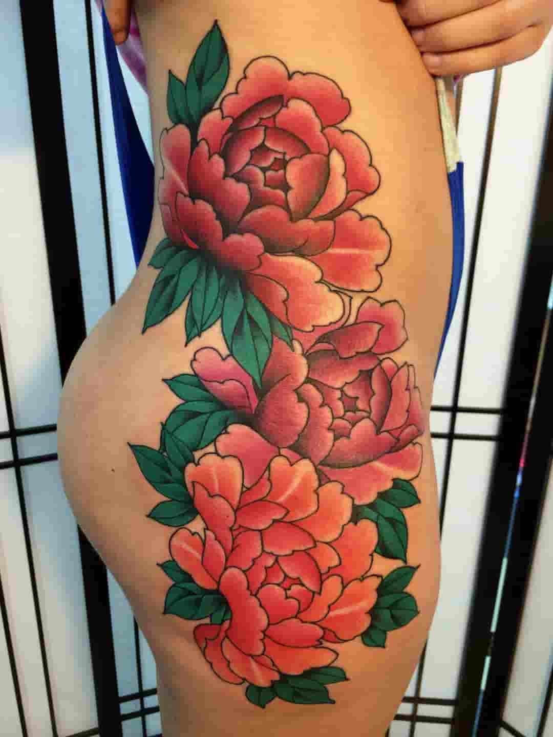 Peony tattoo