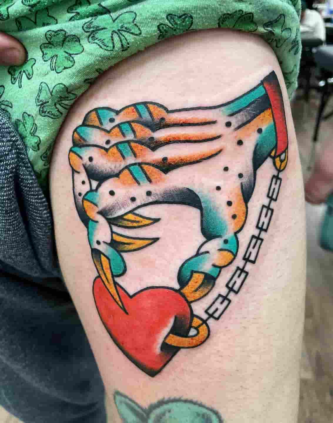 Prisoner of love creepy hand tattoo